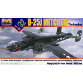 Hong Kong Models HKM - North American B-25J Mitchell Bomber & Eduard Detail Parts - 1:32