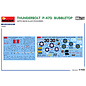 MiniArt Republic P-47D Bubbletop with Base & Accessories - 1:48
