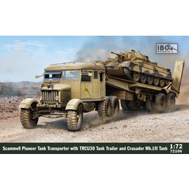 IBG Models MiniArt - Scammell Pioneer Tank Transporter w/ TRCU30 Trailer and Crusader Mk.I/II - 1:72