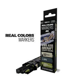 AK Interactive AK Interactive - WWII Axis Aircraft Cockpit Colors - RC Markers Set