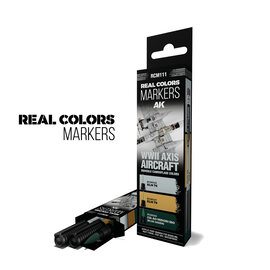 AK Interactive AK Interactive - WWII Axis Aircraft Squiggle Camouflage Colors - RC Markers Set