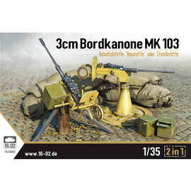 Customscale/16.02 16.02 - 3cm Bordkanone MK 103 Behelfslafette "Baumaffe" oder Standlafette - 1:35