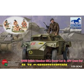 Bronco Models Bronco Models - WWII British Humber Mk.I Scout Car & AFV Crew Set - 1:35