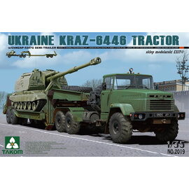 TAKOM TAKOM - Ukraine KraZ-6446 Tractor w/ ChMZAP-5247G Semi Trailer - 1:35