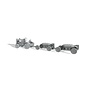 Thunder Model US Tug Clarktor 6, MILL-33 With 2 Bomb Trailers Mark 2 - 1:32