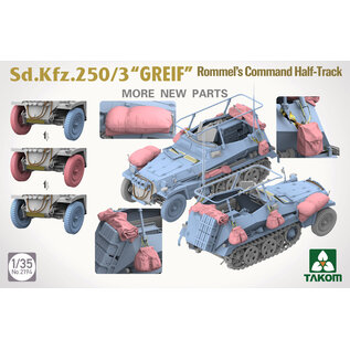 TAKOM TAKOM - Sd.Kfz.250/3 “GREIF” Rommels Command Half-Track - 1:35