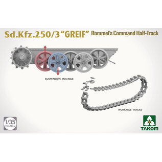 TAKOM TAKOM - Sd.Kfz.250/3 “GREIF” Rommels Command Half-Track - 1:35
