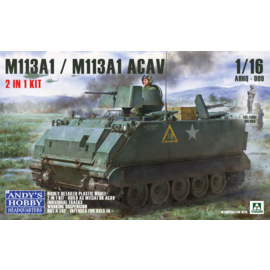 Andy's Hobby Headquarters Andy's Hobby Headquarter -  M113A1 / M113A1 ACAV - 2 in 1 Kit - 1:16
