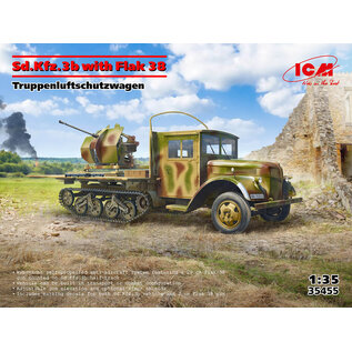 ICM Sd.Kfz.3b with Flak 38 Truppenluftschutzwagen - 1:35