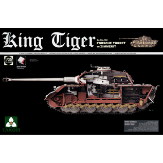 TAKOM Sd.Kfz. 182 Pz.Kpfw. VI King Tiger PorscheTurret w/Zimmerit - 1:35