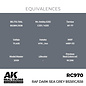AK Interactive Real Colors Air - RC970 RAF Dark Sea Grey BS381C/638
