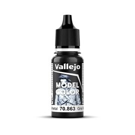 Vallejo Vallejo - Model Color - 863 - Metallgrau (Gunmetal Grey), 18 ml
