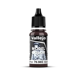 Vallejo Model Color - 985 - Dunkelbraun (Hull Red), 18ml
