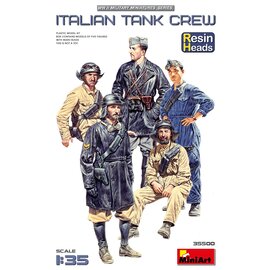 MiniArt MiniArt - Italian Tank Crew. Resin Heads - 1:35