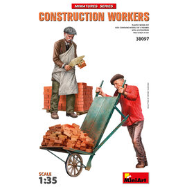 MiniArt MiniArt - Construction Workers w/Accessories - 1:35