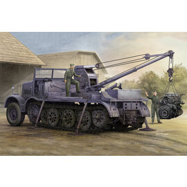 Trumpeter Trumpeter - Schwerer Zugkraftwagen 18t Sd. Kfz. 9/1 with 6 t Bilstein Crane - 1:35