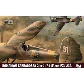 IBG Models IBG - Romanian Barbarossa PZL/IAR P.11F & PZL.23 Karaś (2in1) - 1:72