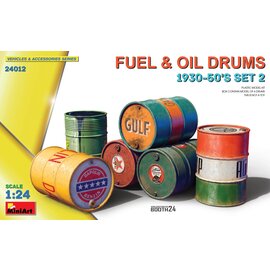 MiniArt MiniArt - Fuel & Oil Drums 1930-50’s Set 2 - 1:24