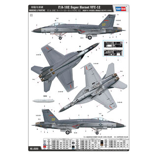 HobbyBoss Boeing F/A-18E Super Hornet VFC-12 - 1:48
