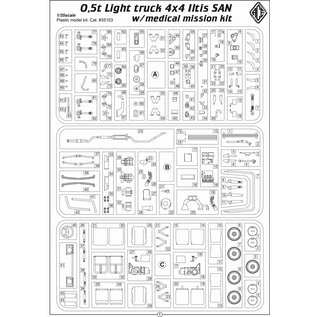 ACE Model VW Iltis (Typ 183) - LKW 0,5 t tmil gl SAN w/medical mission kit - 1:35