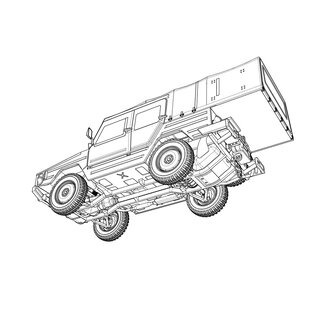 ACE Model VW Iltis (Typ 183) - LKW 0,5 t tmil gl SAN w/medical mission kit - 1:35