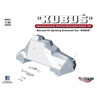Mirage Hobby "KUBUS" Warsaw '44 Uprising Armoured Car - 1:35