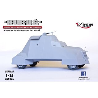 Mirage Hobby "KUBUS" Warsaw '44 Uprising Armoured Car - 1:35