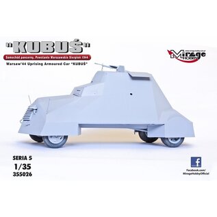 Mirage Hobby "KUBUS" Warsaw '44 Uprising Armoured Car - 1:35