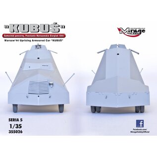 Mirage Hobby "KUBUS" Warsaw '44 Uprising Armoured Car - 1:35