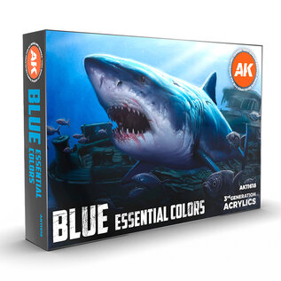 AK Interactive 3rd Gen. Acryl. Set "Blue Essential Colors"