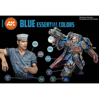AK Interactive 3rd Gen. Acryl. Set "Blue Essential Colors"
