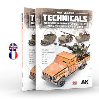 AK Interactive Technicals - Modeling Modern Light Vehicles From 1950s and Beyond (Max Lemaire)