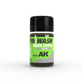 AK Interactive AK Interactive - AK325 Dark Sepia Pin Wash