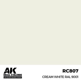 AK Interactive Real Colors - RC807 Cream White RAL 9001