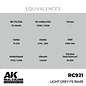 AK Interactive Real Colors Air - RC921 Light Grey FS 36495
