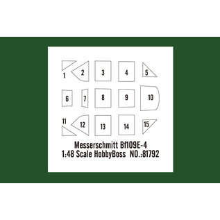HobbyBoss Messerschmitt Bf109E-4 - 1:48
