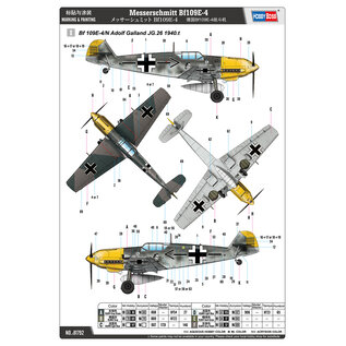 HobbyBoss Messerschmitt Bf109E-4 - 1:48