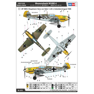 HobbyBoss Messerschmitt Bf109E-4 - 1:48