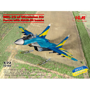 ICM MiG-29 of Ukrainian Air Force with JDAM-ER bombs - 1:72