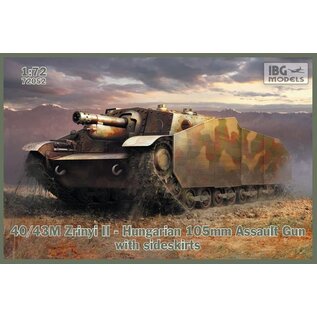 IBG Models Hungarian 40/43M Zrinyi II 105mm Assault Gun with sideskirts - 1:72