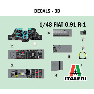 Italeri Fiat G.91 R1/R3 "Gina" - 1:48