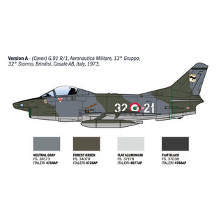 Italeri Fiat G.91 R1/R3 "Gina" - 1:48