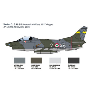 Italeri Fiat G.91 R1/R3 "Gina" - 1:48