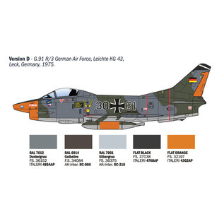Italeri Fiat G.91 R1/R3 "Gina" - 1:48