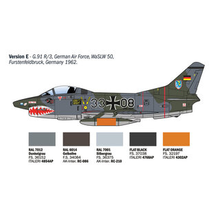 Italeri Fiat G.91 R1/R3 "Gina" - 1:48