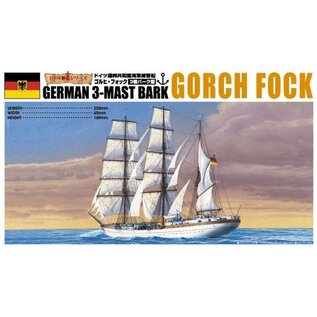 Aoshima German 3-Mast Bark "Gorch Fock" - 1:350