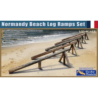Gecko Models Normandy Beach Log Ramps Set - 1:35