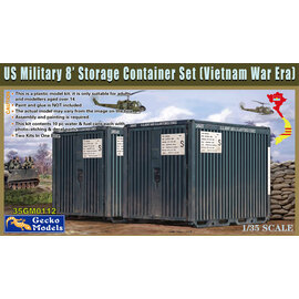 Gecko Models Gecko - US Military 8' Storage Container Set (Vietnam War Era) - 1:35