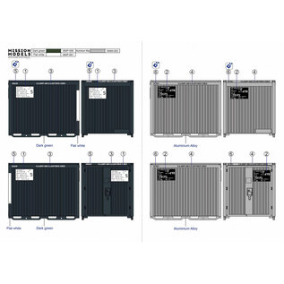 Gecko Models US Military 8' Storage Container Set (Vietnam War Era) - 1:35