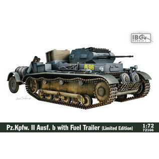 IBG Models Pz.Kpfw. II Ausf. b with Fuel Trailer (Limited Edition) - 1:72